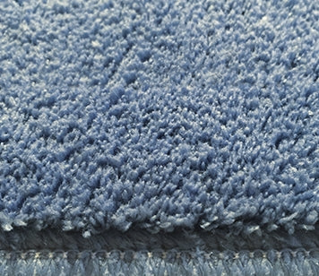 EACH 18" BLUE CUT-PILE Microfiber Hook and Loop Wet/Dry Mopping Pad