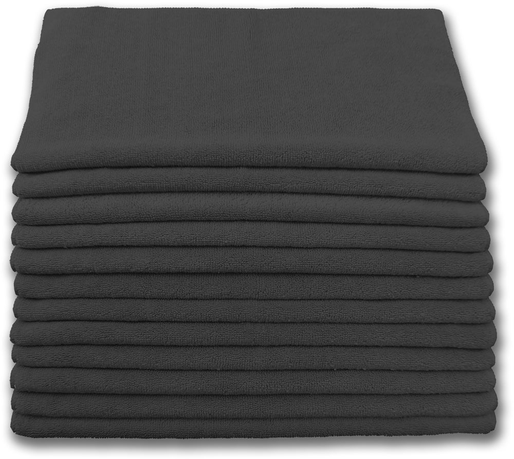 Wholesale Microfiber Cleaning Cloths - Terry 12" X 12" - Standard Quality 200gsm