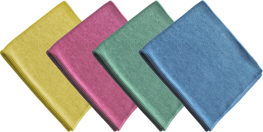 Wholesale Microfiber Textured Glass Cloths - 16" x 16"